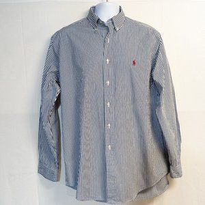Ralph Lauren Blue White Striped Men's Shirt